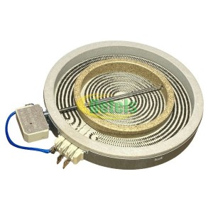 Конфорка двухзонная Eika 1700/700W для стеклокерамической поверхности Ariston, Hotpoint-Ariston (2012333831, C00084563)